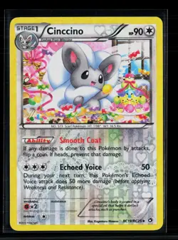 Pokemon 2013 Legendary Treasures Cinccino #RC19/RC25 - Image 1