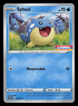NM - Pokemon Indonesian Spheal 239/S-P Indomaret Promo - Image 1