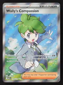 Wally's Compassion Ultra Rare Holo MEG 176/132 NM Pokemon TCG - Image 1