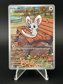 Minccino 152/086 Holo Illustration Rare Black Bolt Pokemon Holo Near Mint - Image 1