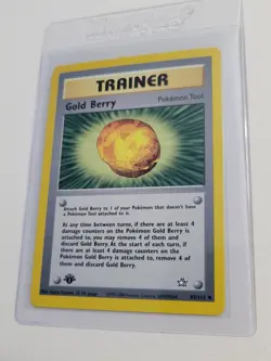 Gold Berry - Pokemon Neo Genesis First 1st Edition #93 - Uncommon Trainer - Image 1