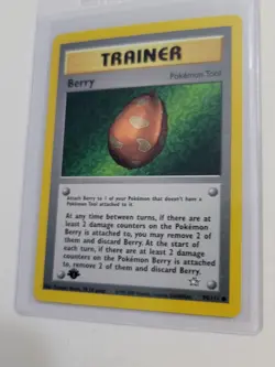 Berry - Pokemon Neo Genesis First 1st Edition #99 - Common Trainer Misprint... - Image 2