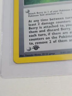 Berry - Pokemon Neo Genesis First 1st Edition #99 - Common Trainer Misprint... - Image 5