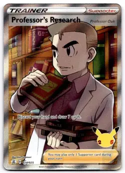 Professor's Research (Professor Oak) 024/025 Celebrations Pokemon Holo NM - Image 1