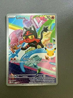 Litten MEP044 First Partner's Promo Near Mint Pokemon TCG - Image 1