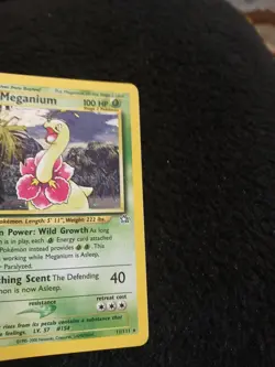 Pokemon Meganium 11/111 Neo Genesis Holo Rare - Image 2