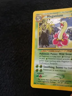 Pokemon Meganium 11/111 Neo Genesis Holo Rare - Image 3