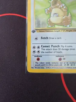 Pokemon TCG KANGASKHAN JUNGLE #5 5/64 WOTC HOLO 1st Edition Holo Rare LP - Image 4