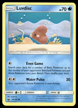 Luvdisc 44/168 Common Celestial Storm Pokemon Lightly Played - Image 1