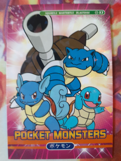 Blastoise Squirtle 2024 Peru Pocket Book Set Holo NM NOT Official Pokemon - Image 1