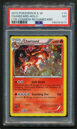 Charizard 19/113 Cosmos Holo Rare Pokemon 2013 B&W Legendary Treasures PSA 7 NM - Image 1