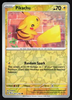 PIKACHU ( TEF 051/162 ) REVERSE HOLO - Pokemon - 2024 KODAMA LP - Image 1