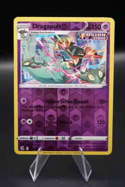 Dragapult 130/264 Swsh08: Fusion Strike Reverse Holo Pokemon NM - Image 1