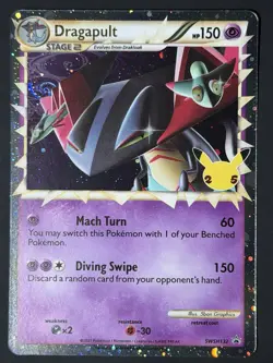 HD SWIRL 🌀 Pokemon TCG 25th Celebrations Dragapult Prime SWSH132 NM - Image 5