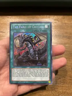 Yu-Gi-Oh the Fang of Critias DRL2-EN060 Ultra Rare 1st Edition NM - Image 1