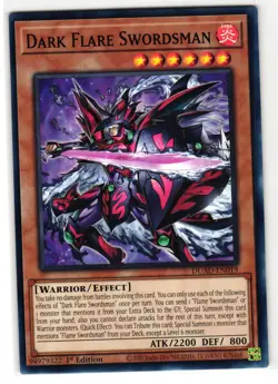DARK FLARE SWORDSMAN DUAD-EN019 DUELIST'S ADVANCE YU-GI-OH TCG - Image 1