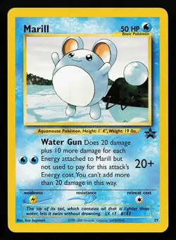 Marill 29 WOTC Black Star Promo Pokemon Card - Image 1