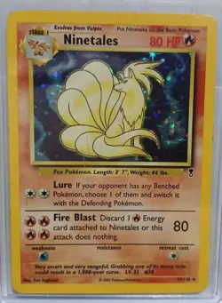 Ninetales 17/110 Holo Rare Legendary Collection Pokemon Card DMG HP - Image 1