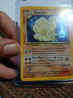 Ninetales 17/110 Holo Rare Legendary Collection Pokemon Card DMG HP - Image 2