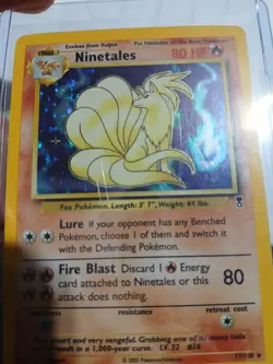 Ninetales 17/110 Holo Rare Legendary Collection Pokemon Card DMG HP - Image 4