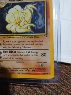 Ninetales 17/110 Holo Rare Legendary Collection Pokemon Card DMG HP - Image 5