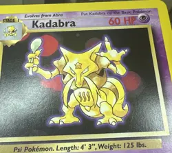 Kadabra 32/102 - Uncommon 1999 English Base Set Pokemon Card - Near Mint & LP - Image 2