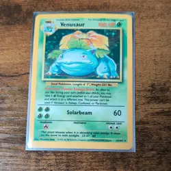 1999 Pokemon TCG Venusaur Base Set Holo Unlimited Rare Card 15/102 - Image 3