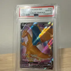 PSA 10 Charizard V #050 Pokemon SWSH Black Star Promo Champion's Path ETB - Image 1