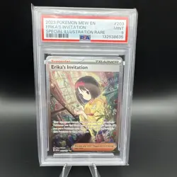 Pokemon TCG Scarlet & Violet 151 Trainer Erika's Invitation 203/165 PSA 9 - Image 1