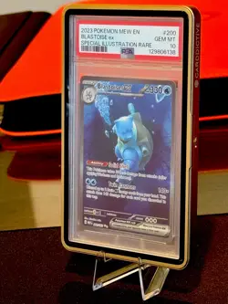 2023 POKEMON MEW EN-151 SPECIAL ILLUSTRATION RARE #200 BLASTOISE EX PSA 10 - Image 3