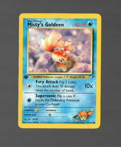 Pokemon 1st Ed. Gym Heroes Set COMMON Misty's Goldeen 85/132 - Near Mint (NM) - Image 1