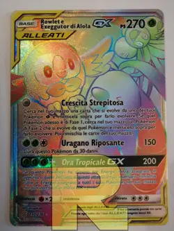 Rowlet e Exeggutor Alola GX ® Sintonia Mentale 237/236 ® Secret Pokemon Italiano - Image 1