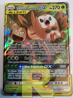 Rowlet e Exeggutor Alola GX ® Sintonia Mentale 1/236 ® Holo ® Pokemon Italiano - Image 1