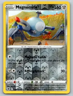 Magnemite 105/189 Common Astral Radiance Pokemon Reverse Holo Near Mint - Image 1