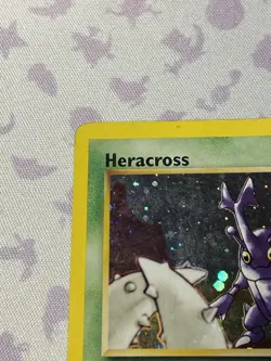 Pokemon Heracross Neo Genesis Unlimited Holo Card 6/111 See Photos for Condition - Image 3