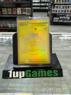 Poke Ball SWSH146 Gold Sealed Celebrations Promo Holo Pokemon Card - Image 1