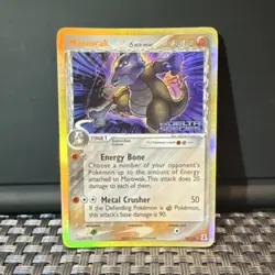 Pokemon TCG Marowak 10/113 Delta Species Reverse Holo Holo Rare Eng 80 HP 2005 - Image 1
