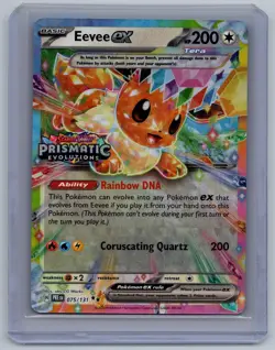 Eevee ex - 075/131 075/131 Holo Double Rare SV: Prismatic Evolutions Pokemon NM - Image 1