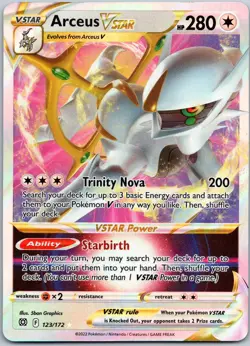 Arceus VSTAR 123/172 Ultra Rare Brilliant Stars NM - Image 1