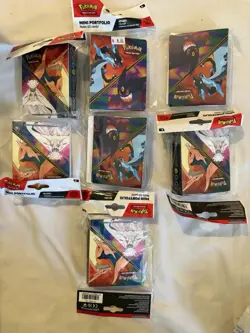 Pokemon Mini Binder (Phantasmal) Lot Of 17 (NO PACKS) & 4 Empty Tins- 151,CZ,ASC - Image 2