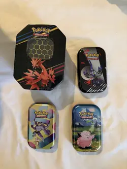 Pokemon Mini Binder (Phantasmal) Lot Of 17 (NO PACKS) & 4 Empty Tins- 151,CZ,ASC - Image 3
