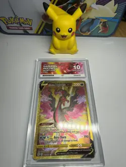 Pokemon Galarian Moltres V #183 Brilliant Stars ACE 10 *Perfect Subgrades* - Image 3