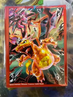 Terestalized Charizard Sealed Pokemon TCG Sleeves (65) - Image 1