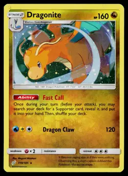 Dragonite 119/181 Cosmo Holo Promo Pokemon Near Mint - Image 1