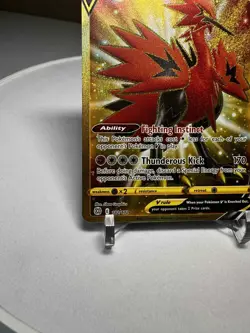 Pokemon TCG Galarian Zapdos V Sword & Shield: Brilliant Stars 182/172 Gold Rare - Image 3