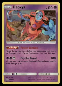 SWIRL Pokemon TCG Deoxys SM164 Sun and Moon Black Star Promo Holo LP+ - Image 1