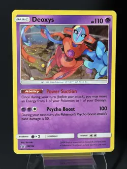 SWIRL Pokemon TCG Deoxys SM164 Sun and Moon Black Star Promo Holo LP+ - Image 4