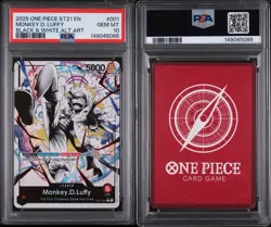 2025 ONE PIECE STARTER DECK ST21-EX GEAR 5 | BLACK & WHITE MONKEY D. LUFFY 001 - Image 3
