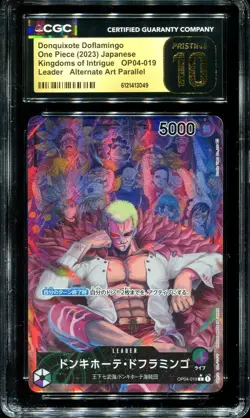 PRISTINE CGC 10 Donquixote Doflamingo OP04-019 Kingdoms of Intrigue L 2023 JP On - Image 1