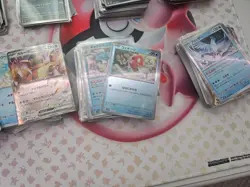 Japanese pokemon 151 bulk lot 600 cards NM - C,U,R,dbl rare, RH - Image 5